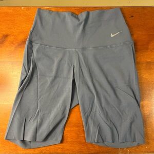 Nike Women's Gray Blue Biker Shorts